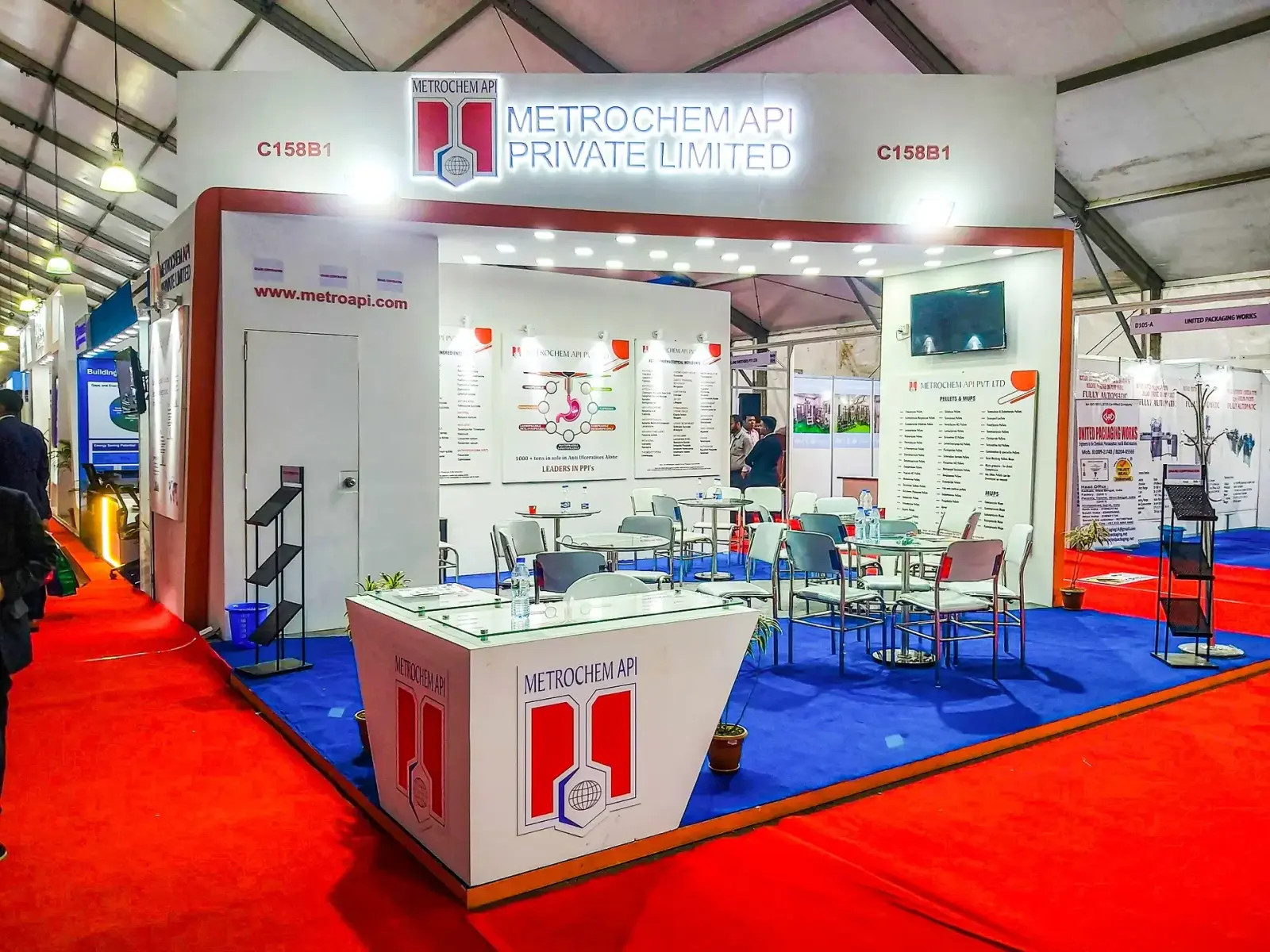 Wide-Angle Trade Show Overview from Hall Main Entrance