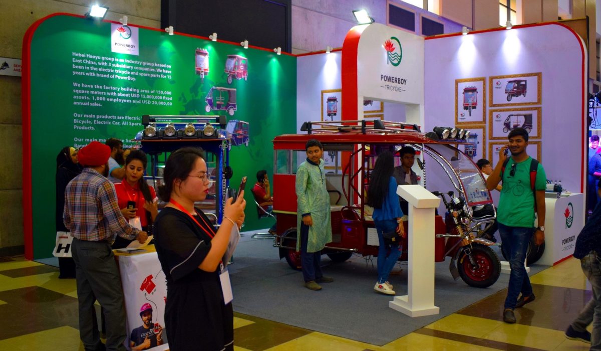 Powerboy Tri Cycle Booth at Dhaka Motor Show 2